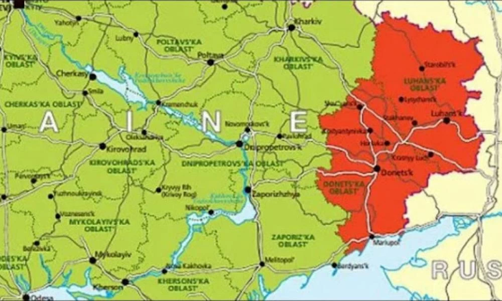 Τα σύνορα που η Ρωσία αναγνωρίζει στις LNR και DNR του Ντονμπάς